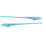 2 PCS/Set D-501 Adesivo decorativo modificato per auto con motivo scozzese, D-501
