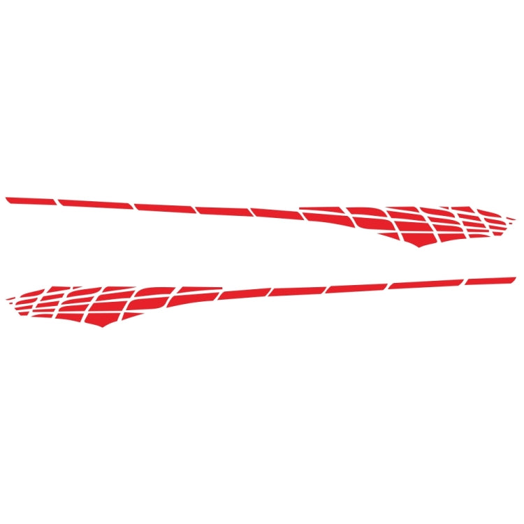 2 PCS/Set D-501 Adesivo decorativo modificato per auto con motivo scozzese, D-501