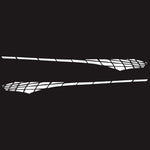 2 PCS/Set D-501 Adesivo decorativo modificato per auto con motivo scozzese, D-501