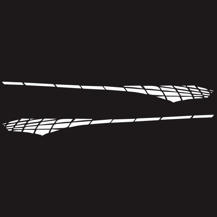 2 PCS/Set D-501 Adesivo decorativo modificato per auto con motivo scozzese, D-501