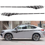 2 PCS/Set D-501 Adesivo decorativo modificato per auto con motivo scozzese, D-501