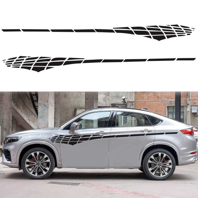 2 PCS/Set D-501 Adesivo decorativo modificato per auto con motivo scozzese, D-501