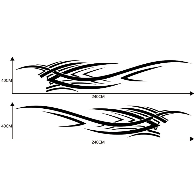 2 PCS/Set D-503 Totem Modello Auto Modificato Adesivo Decorativo, D-503