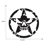 D-520 Adesivo decorativo per cofano modificato per auto con motivo a stella, D-520