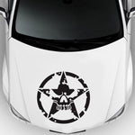 D-520 Adesivo decorativo per cofano modificato per auto con motivo a stella, D-520