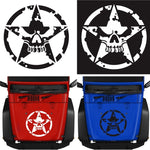D-520 Adesivo decorativo per cofano modificato per auto con motivo a stella, D-520