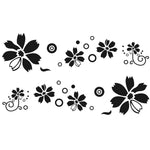 2 PCS/Set D-510 Adesivo decorativo modificato per auto con motivo a fiori, D-510