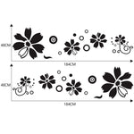 2 PCS/Set D-510 Adesivo decorativo modificato per auto con motivo a fiori, D-510