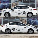 2 PCS/Set D-510 Adesivo decorativo modificato per auto con motivo a fiori, D-510