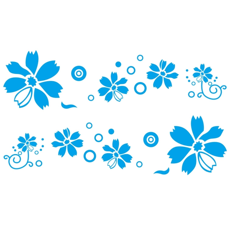 2 PCS/Set D-510 Adesivo decorativo modificato per auto con motivo a fiori, D-510