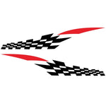 2 PCS/Set D-538 Adesivo decorativo modificato per auto modello totem a scacchi