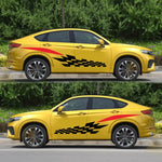 2 PCS/Set D-538 Adesivo decorativo modificato per auto modello totem a scacchi