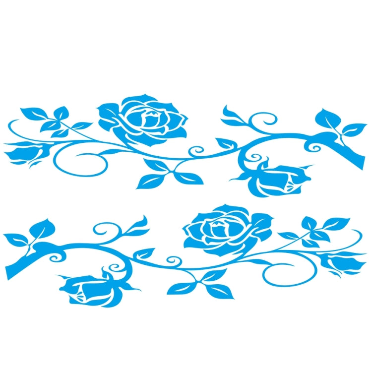 2 PCS/Set D-545 Adesivo decorativo modificato per auto con motivo a rose, D-545