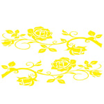2 PCS/Set D-545 Adesivo decorativo modificato per auto con motivo a rose, D-545
