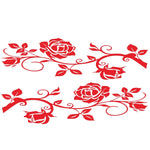2 PCS/Set D-545 Adesivo decorativo modificato per auto con motivo a rose, D-545