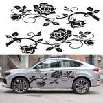 2 PCS/Set D-545 Adesivo decorativo modificato per auto con motivo a rose, D-545