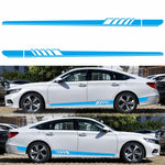 2 PCS/Set D-608 Adesivo decorativo modificato per auto con motivo a strisce, D-608