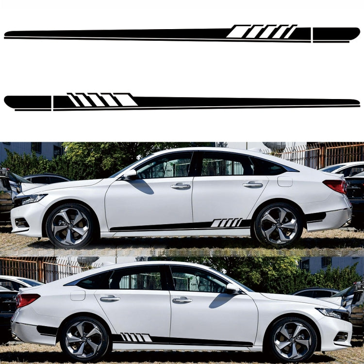 2 PCS/Set D-608 Adesivo decorativo modificato per auto con motivo a strisce, D-608