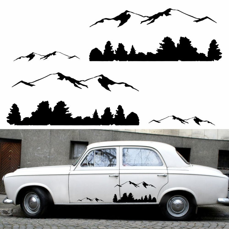 2 Pz/set D-684 Mountain Totem Modello Auto Modificato Adesivo Decorativo, D-684