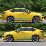 2 pezzi / set D-707 Adesivo decorativo modificato per auto con motivo totem a strisce, D-707