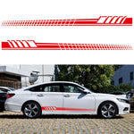 2 pezzi / set D-707 Adesivo decorativo modificato per auto con motivo totem a strisce, D-707