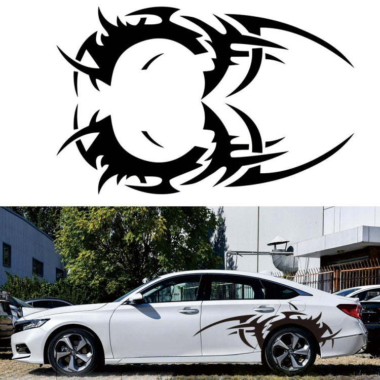 2 PCS/Set D-719 Flame Hot Wheel Pattern Adesivo decorativo modificato per auto, D-719