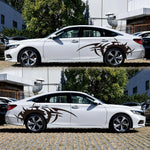 2 PCS/Set D-719 Flame Hot Wheel Pattern Adesivo decorativo modificato per auto, D-719