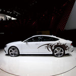 2 PCS/Set D-719 Flame Hot Wheel Pattern Adesivo decorativo modificato per auto, D-719