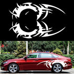 2 PCS/Set D-719 Flame Hot Wheel Pattern Adesivo decorativo modificato per auto, D-719