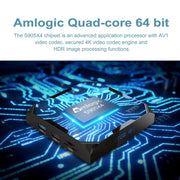 H96 Max+ Ultra 4GB+64GB Amlogic S905X4 8K Smart TV BOX Lettore multimediale Android 11.0, 4GB+64GB, AU Plug, 4GB+64GB,EU Plug, 4GB+64GB,US Plug, 4GB+64GB,UK Plug