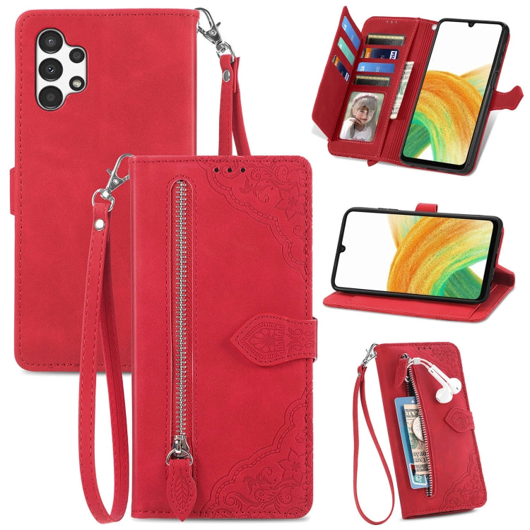 Custodia per telefono in pelle antiurto con fiore in rilievo, For Samsung Galaxy A13 4G, For Samsung Galaxy A22 4G, For Samsung Galaxy A22 5G, For Samsung Galaxy A32 4G