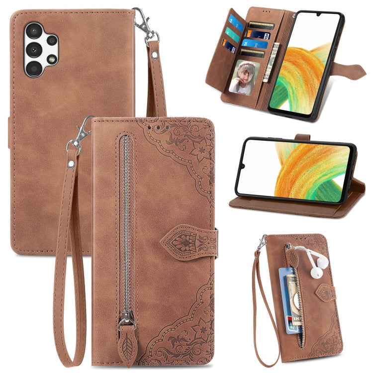 Custodia per telefono in pelle antiurto con fiore in rilievo, For Samsung Galaxy A13 4G, For Samsung Galaxy A22 4G, For Samsung Galaxy A22 5G, For Samsung Galaxy A32 4G