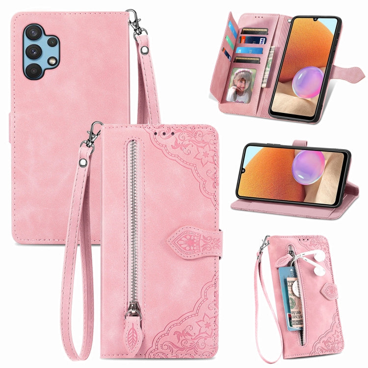 Custodia per telefono in pelle antiurto con fiore in rilievo, For Samsung Galaxy A13 4G, For Samsung Galaxy A22 4G, For Samsung Galaxy A22 5G, For Samsung Galaxy A32 4G