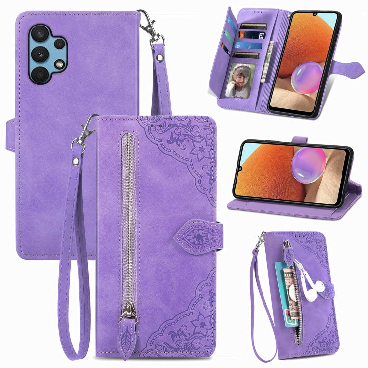 Custodia per telefono in pelle antiurto con fiore in rilievo, For Samsung Galaxy A13 4G, For Samsung Galaxy A22 4G, For Samsung Galaxy A22 5G, For Samsung Galaxy A32 4G