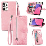 Custodia per telefono in pelle antiurto con fiore in rilievo, For Samsung Galaxy A33 5G, For Samsung Galaxy A52 5G, For Samsung Galaxy A52s 5G, For Samsung Galaxy A53 5G