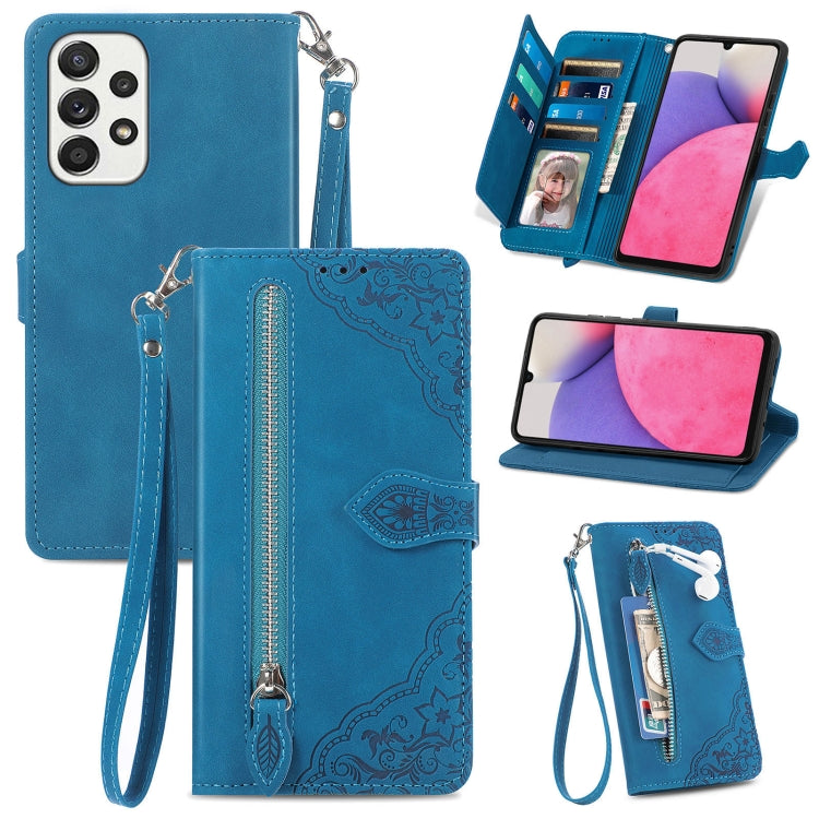 Custodia per telefono in pelle antiurto con fiore in rilievo, For Samsung Galaxy A33 5G, For Samsung Galaxy A52 5G, For Samsung Galaxy A52s 5G, For Samsung Galaxy A53 5G