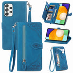 Custodia per telefono in pelle antiurto con fiore in rilievo, For Samsung Galaxy A33 5G, For Samsung Galaxy A52 5G, For Samsung Galaxy A52s 5G, For Samsung Galaxy A53 5G