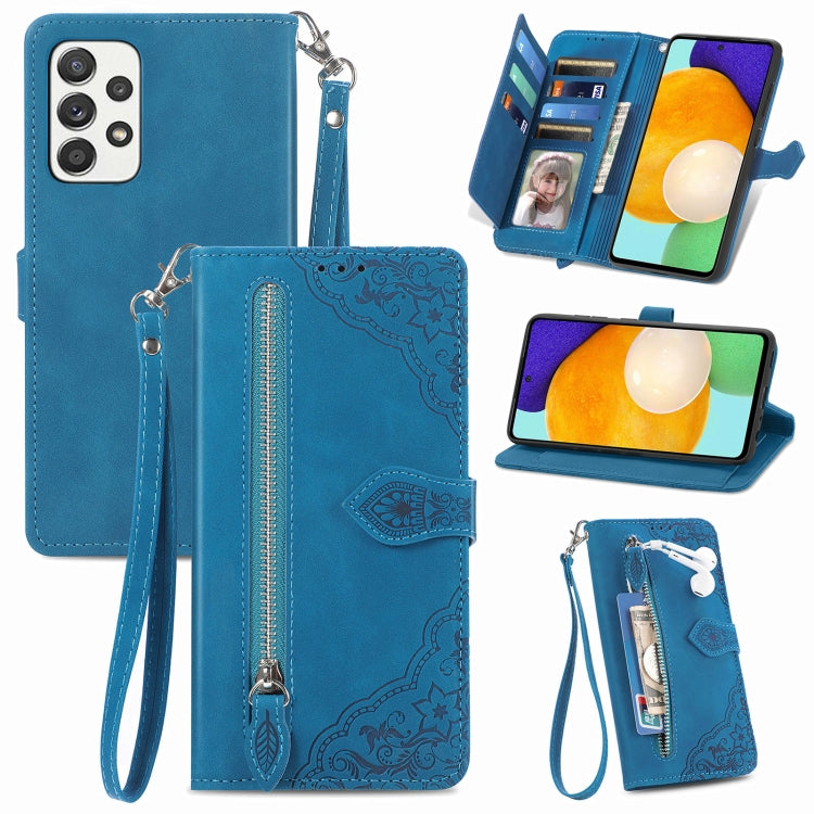 Custodia per telefono in pelle antiurto con fiore in rilievo, For Samsung Galaxy A33 5G, For Samsung Galaxy A52 5G, For Samsung Galaxy A52s 5G, For Samsung Galaxy A53 5G