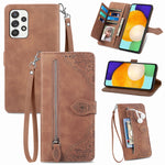 Custodia per telefono in pelle antiurto con fiore in rilievo, For Samsung Galaxy A33 5G, For Samsung Galaxy A52 5G, For Samsung Galaxy A52s 5G, For Samsung Galaxy A53 5G
