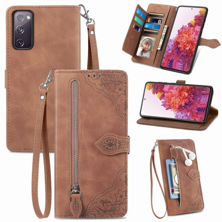 Custodia per telefono in pelle antiurto con fiore in rilievo, For Samsung Galaxy A73 5G, For Samsung Galaxy S20 FE, For Samsung Galaxy S20 Ultra, For Samsung Galaxy S21 FE 5G