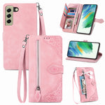 Custodia per telefono in pelle antiurto con fiore in rilievo, For Samsung Galaxy A73 5G, For Samsung Galaxy S20 FE, For Samsung Galaxy S20 Ultra, For Samsung Galaxy S21 FE 5G