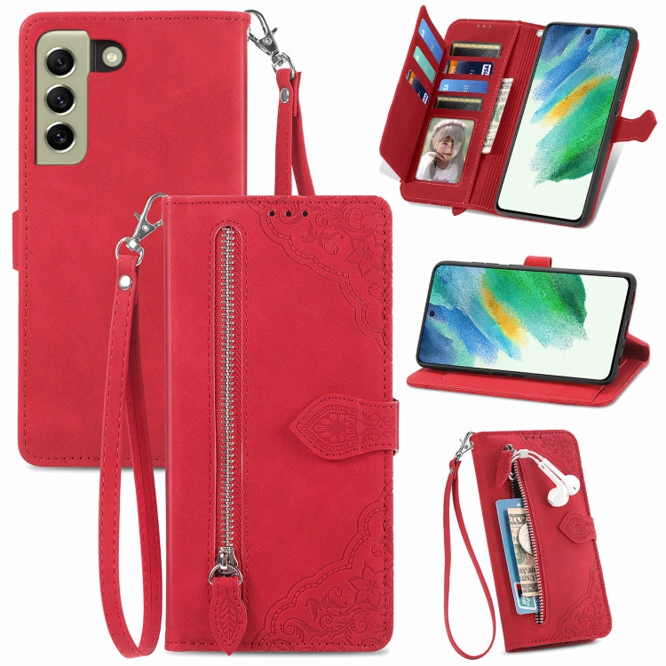 Custodia per telefono in pelle antiurto con fiore in rilievo, For Samsung Galaxy A73 5G, For Samsung Galaxy S20 FE, For Samsung Galaxy S20 Ultra, For Samsung Galaxy S21 FE 5G