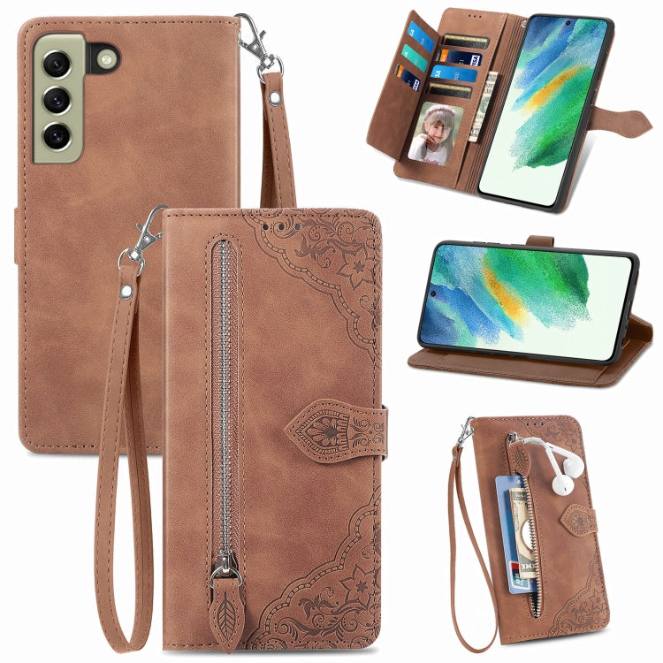Custodia per telefono in pelle antiurto con fiore in rilievo, For Samsung Galaxy A73 5G, For Samsung Galaxy S20 FE, For Samsung Galaxy S20 Ultra, For Samsung Galaxy S21 FE 5G