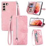 Custodia per telefono in pelle antiurto con fiore in rilievo, For Samsung Galaxy S21+ 5G, For Samsung Galaxy S21 Ultra 5G, For Samsung Galaxy S21 5G, For Samsung Galaxy S22+ 5G