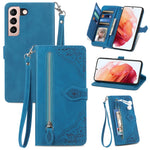 Custodia per telefono in pelle antiurto con fiore in rilievo, For Samsung Galaxy S21+ 5G, For Samsung Galaxy S21 Ultra 5G, For Samsung Galaxy S21 5G, For Samsung Galaxy S22+ 5G