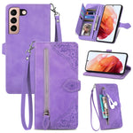 Custodia per telefono in pelle antiurto con fiore in rilievo, For Samsung Galaxy S21+ 5G, For Samsung Galaxy S21 Ultra 5G, For Samsung Galaxy S21 5G, For Samsung Galaxy S22+ 5G
