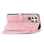 Custodia per telefono in pelle antiurto con fiore in rilievo, For Samsung Galaxy S22 Ultra 5G, For Samsung Galaxy S22 5G