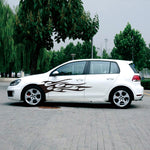 2 pezzi / set D-751 Adesivo decorativo modificato per auto con motivo a fiamma, D-751
