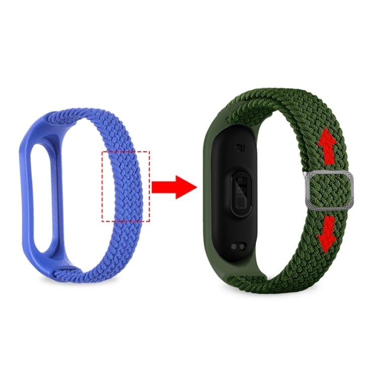 Cinturino elastico intrecciato in nylon regolabile, For Xiaomi Mi Band 7