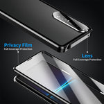 Custodia per telefono in vetro temperato in metallo magnetico HD, For Sony Xperia 1 IV
